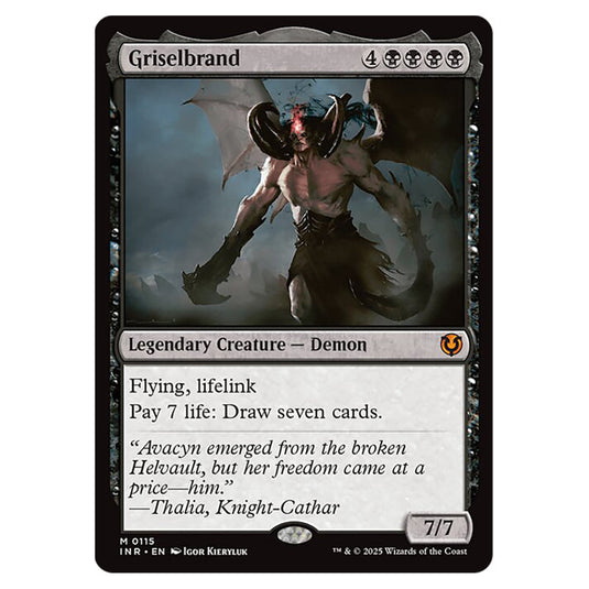 Griselbrand 115 card from the Magic The Gathering set Innistrad Remastered