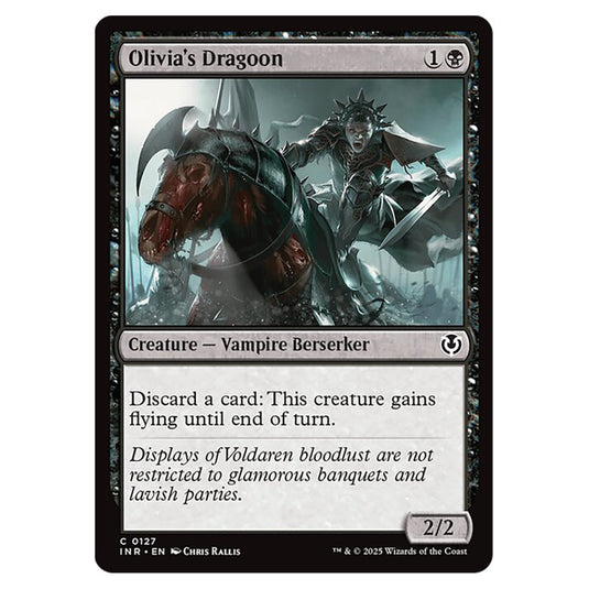 Olivia's Dragoon 127 card from the Magic The Gathering set Innistrad Remastered