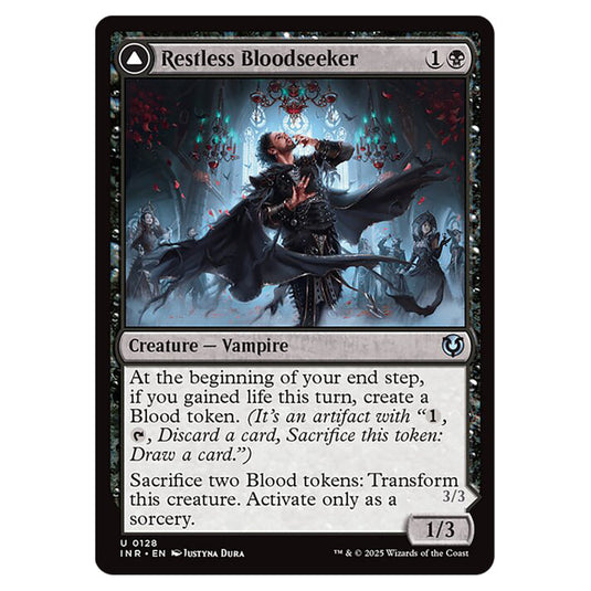 Restless Bloodseeker // Bloodsoaked Reveler 128 card from the Magic The Gathering set Innistrad Remastered