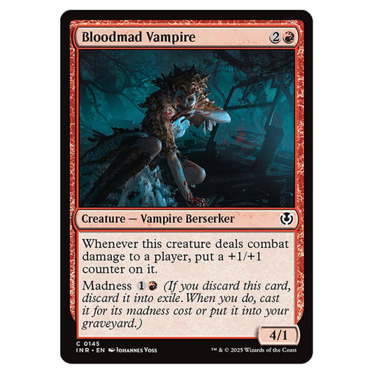 Bloodmad Vampire 145 card from the Magic The Gathering set Innistrad Remastered