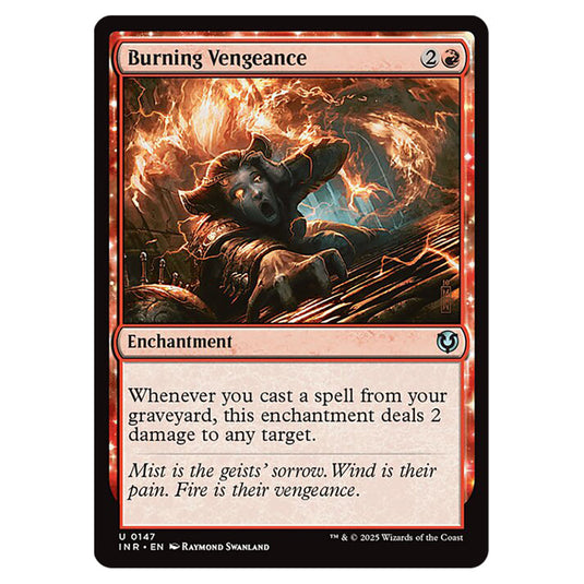 Burning Vengeance 147 card from the Magic The Gathering set Innistrad Remastered