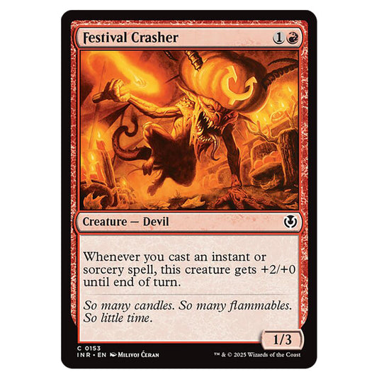 Festival Crasher 153 card from the Magic The Gathering set Innistrad Remastered