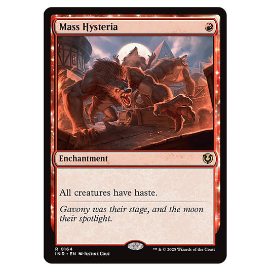 Mass Hysteria 164 card from the Magic The Gathering set Innistrad Remastered
