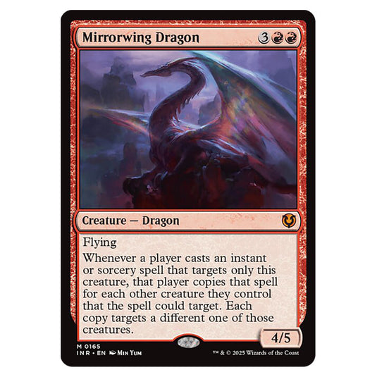 Mirrorwing Dragon 165 card from the Magic The Gathering set Innistrad Remastered