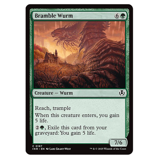 Bramble Wurm 187 card from the Magic The Gathering set Innistrad Remastered