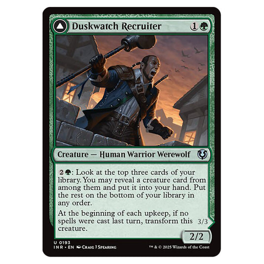 Duskwatch Recruiter // Krallenhorde Howler 193 card from the Magic The Gathering set Innistrad Remastered