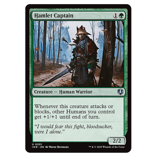 Hamlet Captain 201 card from the Magic The Gathering set Innistrad Remastered