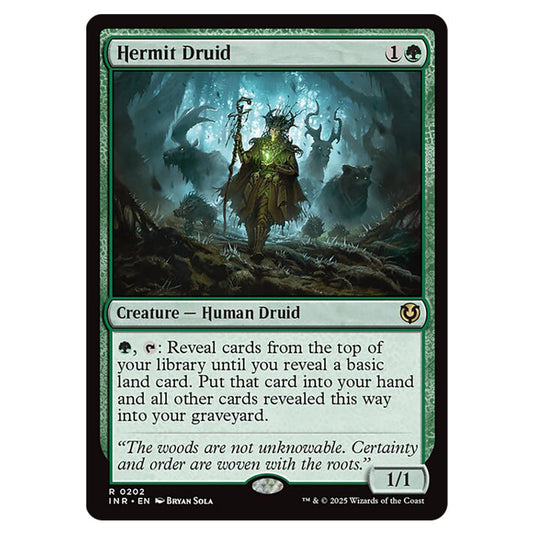 Hermit Druid 202 card from the Magic The Gathering set Innistrad Remastered
