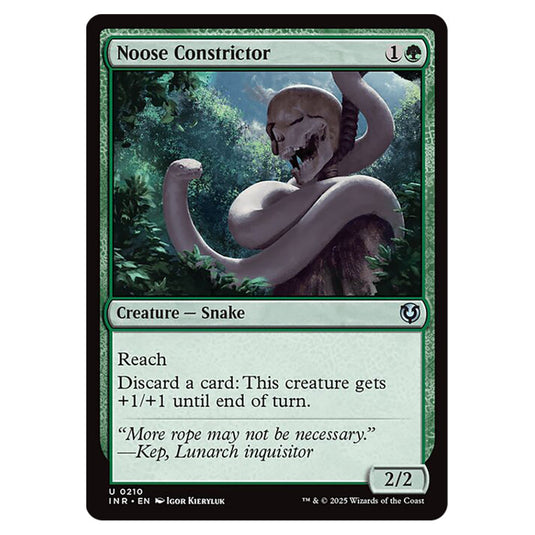 Noose Constrictor 210 card from the Magic The Gathering set Innistrad Remastered