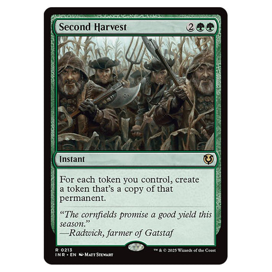 Second Harvest 213 card from the Magic The Gathering set Innistrad Remastered