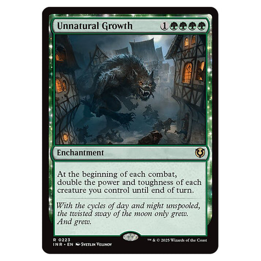 Unnatural Growth 223 card from the Magic The Gathering set Innistrad Remastered