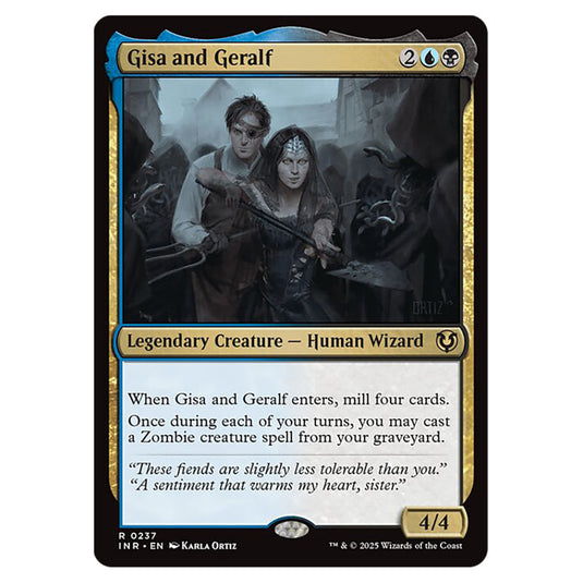 Gisa and Geralf 237 card from the Magic The Gathering set Innistrad Remastered