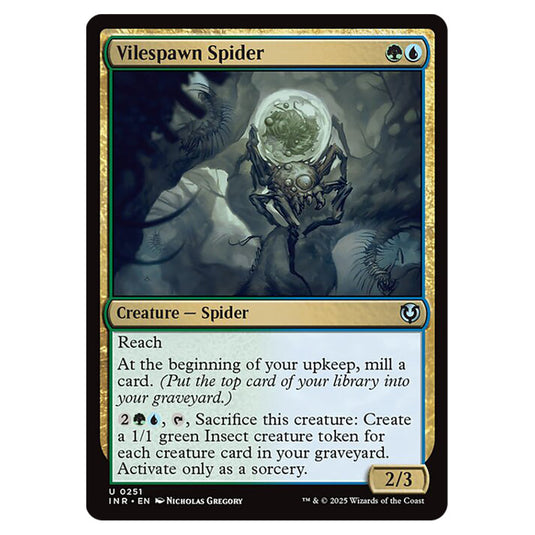 Vilespawn Spider 251 card from the Magic The Gathering set Innistrad Remastered