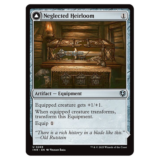Neglected Heirloom // Ashmouth Blade 269 card from the Magic The Gathering set Innistrad Remastered