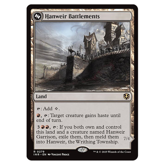 Hanweir Battlements 279 card from the Magic The Gathering set Innistrad Remastered