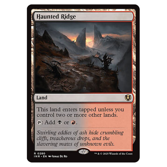 Haunted Ridge 280 card from the Magic The Gathering set Innistrad Remastered