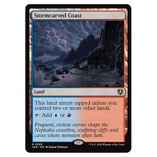Stormcarved Coast 285 card from the Magic The Gathering set Innistrad Remastered