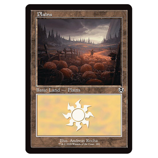 Plains 289 card from the Magic The Gathering set Innistrad Remastered