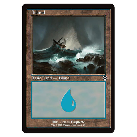 Island 291 card from the Magic The Gathering set Innistrad Remastered