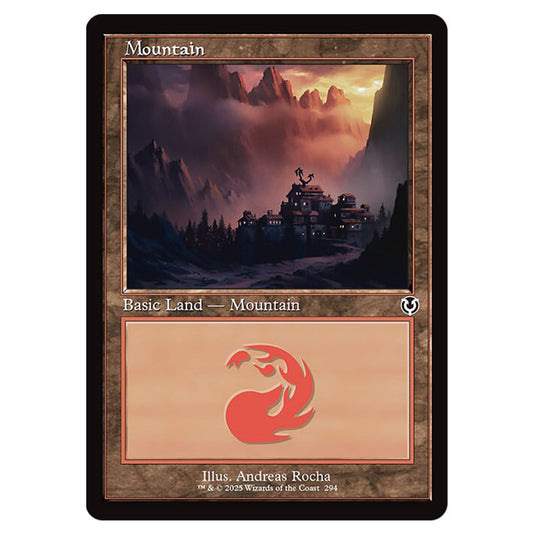 Mountain 294 card from the Magic The Gathering set Innistrad Remastered