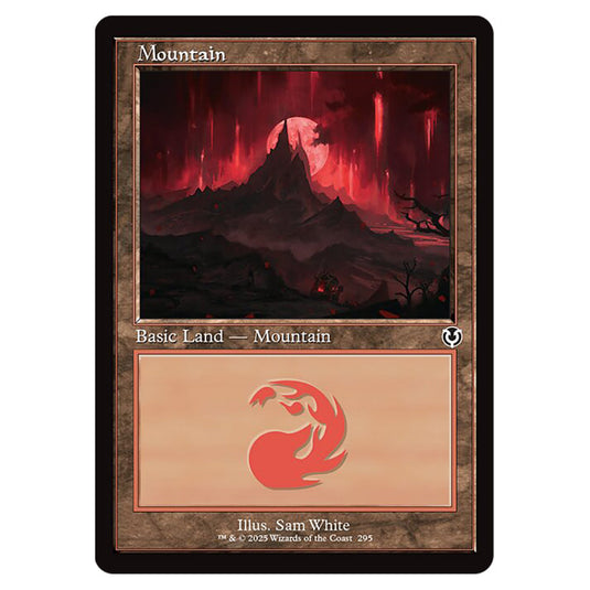 Mountain 295 card from the Magic The Gathering set Innistrad Remastered