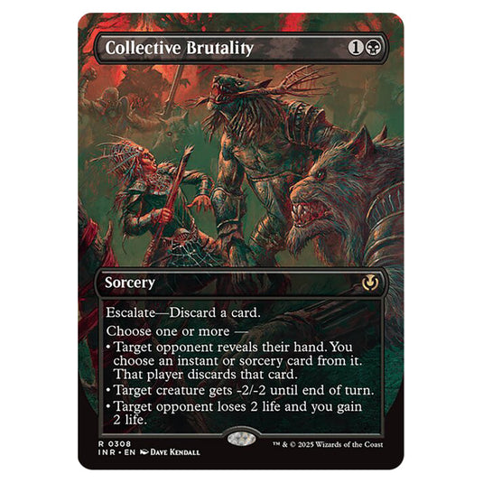 Collective Brutality 308 card from the Magic The Gathering set Innistrad Remastered