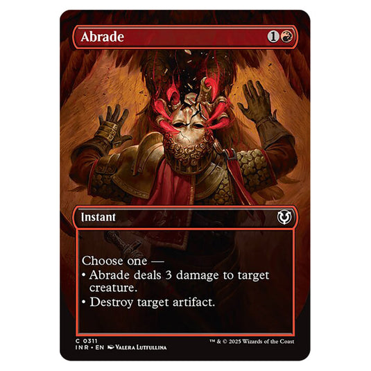 Abrade 311 card from the Magic The Gathering set Innistrad Remastered