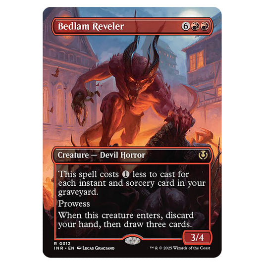 Bedlam Reveler 312 card from the Magic The Gathering set Innistrad Remastered
