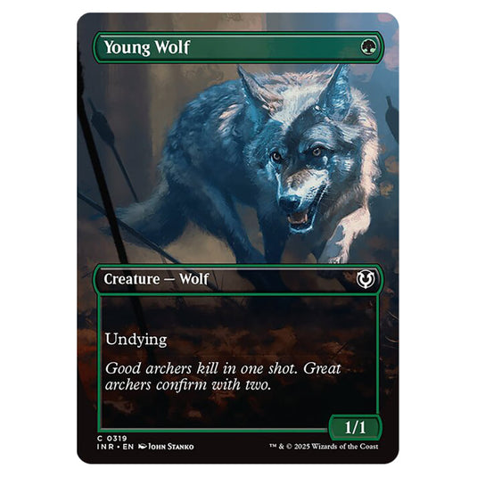 Young Wolf 319 card from the Magic The Gathering set Innistrad Remastered