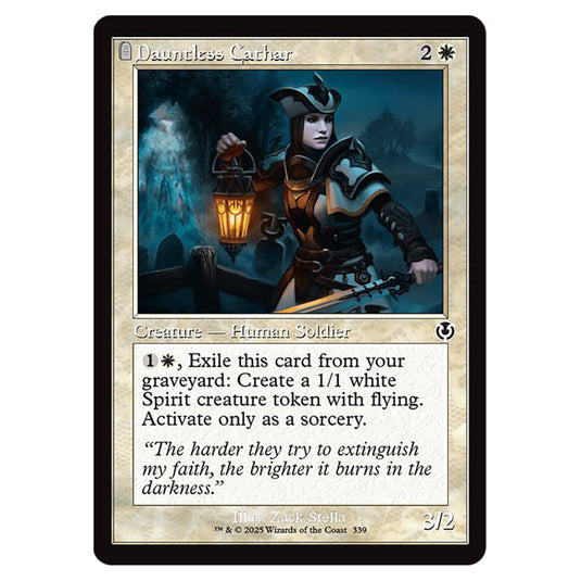 Dauntless Cathar 339 card from the Magic The Gathering set Innistrad Remastered