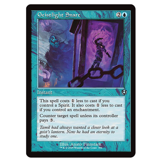 Geistlight Snare 356 card from the Magic The Gathering set Innistrad Remastered