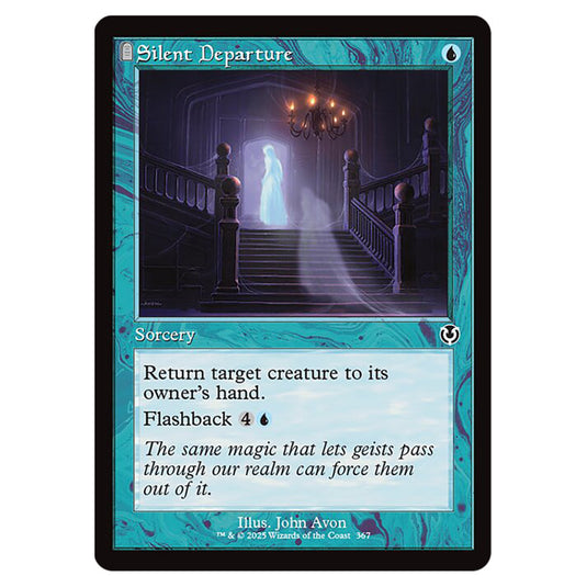 Silent Departure 367 card from the Magic The Gathering set Innistrad Remastered