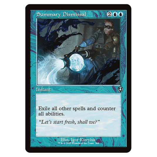 Summary Dismissal 368 card from the Magic The Gathering set Innistrad Remastered