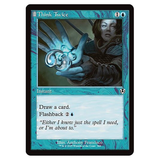 Think Twice 369 card from the Magic The Gathering set Innistrad Remastered