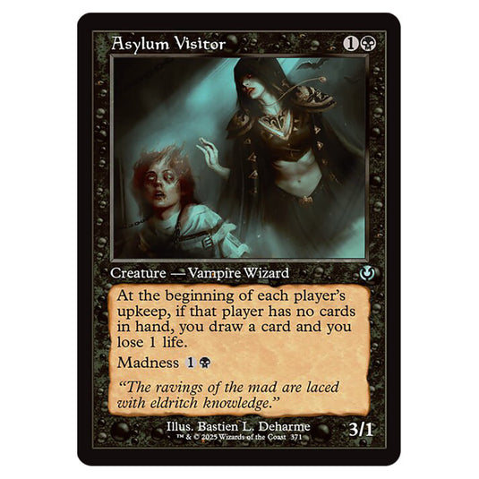 Asylum Visitor 371 card from the Magic The Gathering set Innistrad Remastered