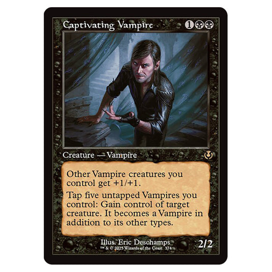 Captivating Vampire 374 card from the Magic The Gathering set Innistrad Remastered