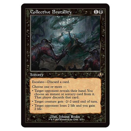 Collective Brutality 375 card from the Magic The Gathering set Innistrad Remastered