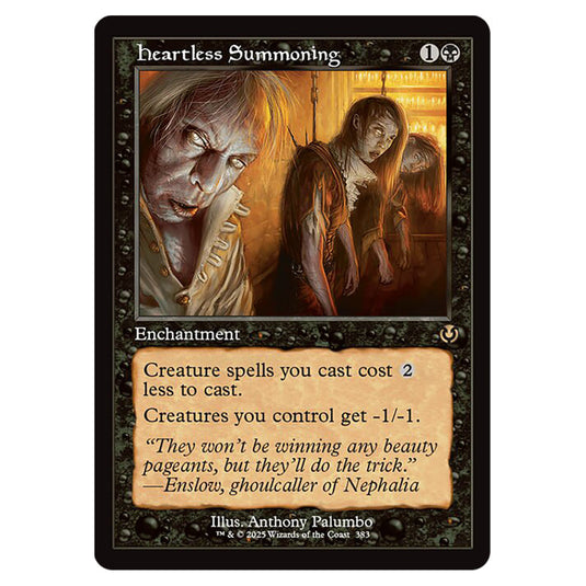 Heartless Summoning 383 card from the Magic The Gathering set Innistrad Remastered