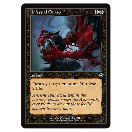Infernal Grasp 385 card from the Magic The Gathering set Innistrad Remastered