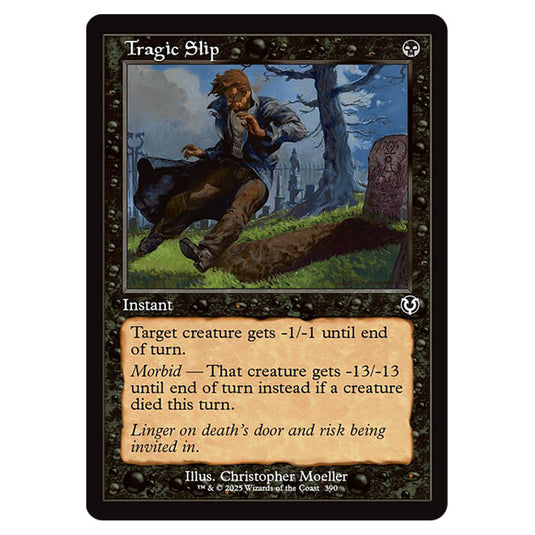 Tragic Slip 390 card from the Magic The Gathering set Innistrad Remastered