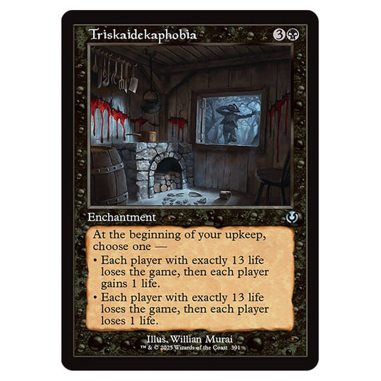 Triskaidekaphobia 391 card from the Magic The Gathering set Innistrad Remastered