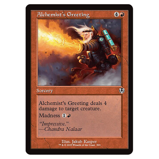 Alchemist's Greeting 393 card from the Magic The Gathering set Innistrad Remastered