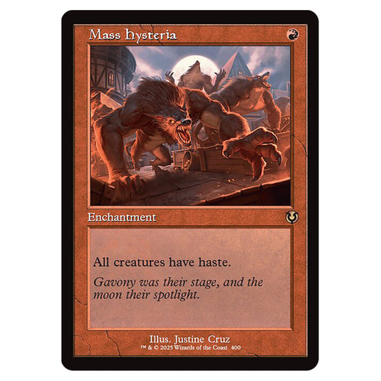 Mass Hysteria 400 card from the Magic The Gathering set Innistrad Remastered