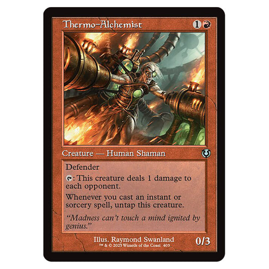 Thermo-Alchemist 403 card from the Magic The Gathering set Innistrad Remastered