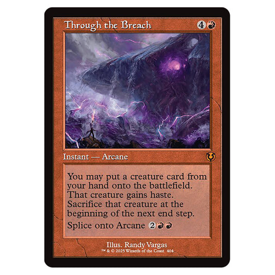 Through the Breach 404 card from the Magic The Gathering set Innistrad Remastered