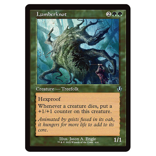 Lumberknot 414 card from the Magic The Gathering set Innistrad Remastered