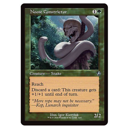 Noose Constrictor 415 card from the Magic The Gathering set Innistrad Remastered
