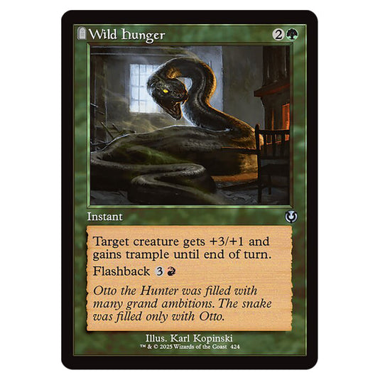 Wild Hunger 424 card from the Magic The Gathering set Innistrad Remastered