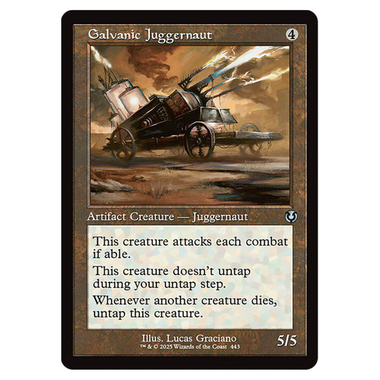 Galvanic Juggernaut 443 card from the Magic The Gathering set Innistrad Remastered