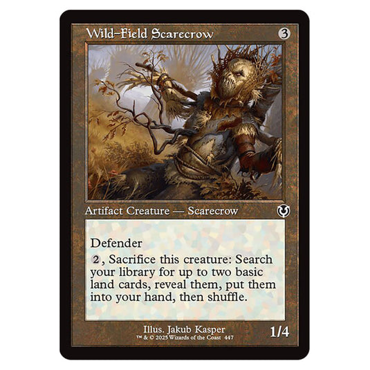 Wild-Field Scarecrow 447 card from the Magic The Gathering set Innistrad Remastered
